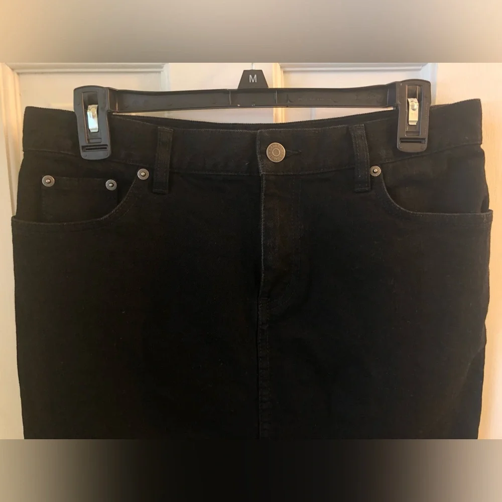 Ralph Lauren Black Denim Jean Skirt - Picture 5 of 11